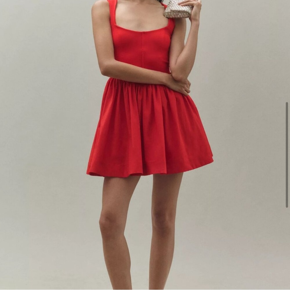 NWT BHLDN Jemma Scoop-Neck Fit & Flare Mini Dress - Size Small